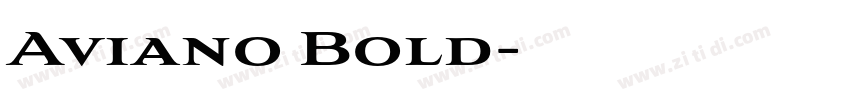 Aviano Bold字体转换